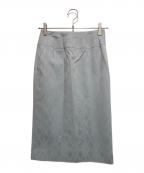 GIVENCHYジバンシィ）の古着「ロゴスリットスカート」｜グレー