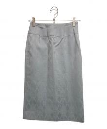 GIVENCHY（ジバンシィ）の古着「ロゴスリットスカート」｜グレー