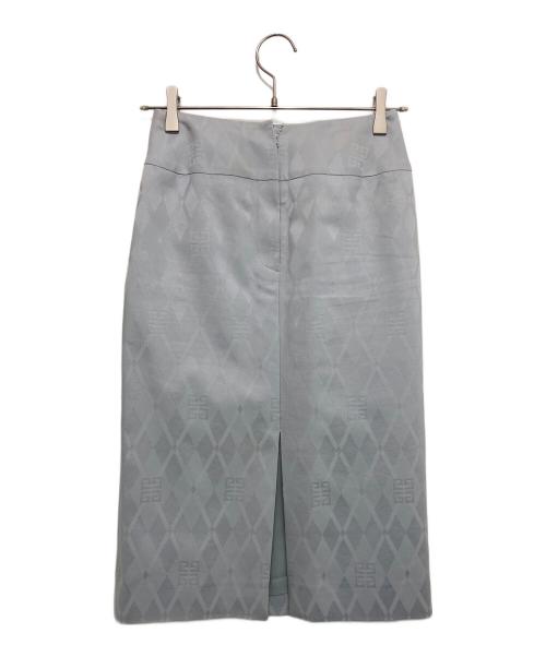 GIVENCHY（ジバンシィ）GIVENCHY (ジバンシィ) ロゴスリットスカート グレー サイズ:36の古着・服飾アイテム