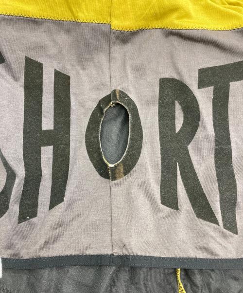 Jean Paul Gaultier homme（ジャンポールゴルチェオム）Jean Paul Gaultier homme (ジャンポールゴルチェオム) 穴加工プリントS/Sパーカー イエロー サイズ:48の古着・服飾アイテム