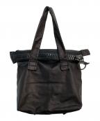 kawa-kawaカワカワ）の古着「レザーバッグ」｜ブラック