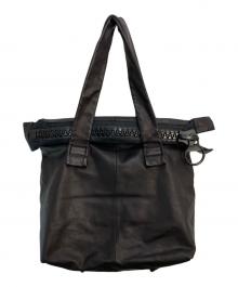 kawa-kawa（カワカワ）の古着「レザーバッグ」｜ブラック