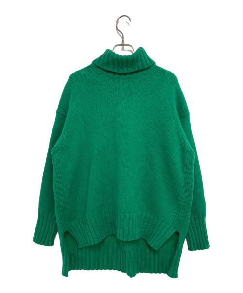 TOMORROW LAND（トゥモローランド）TOMORROW LAND (トゥモローランド) ウールカシミヤ ハイネックプルオーバー グリーン サイズ:Sの古着・服飾アイテム