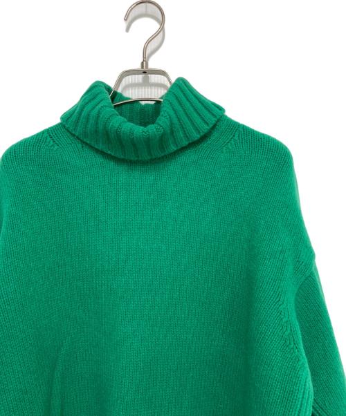 TOMORROW LAND（トゥモローランド）TOMORROW LAND (トゥモローランド) ウールカシミヤ ハイネックプルオーバー グリーン サイズ:Sの古着・服飾アイテム
