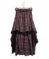 HARE (ハレ) MIXチェックランダムスカート バーガンディー サイズ:F：13000円