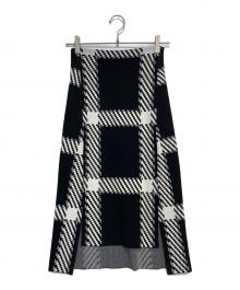 STELLA McCARTNEY（ステラマッカートニー）の古着「ニットスカート」｜ブラック×ホワイト
