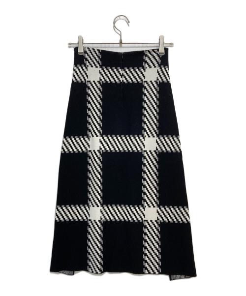 STELLA McCARTNEY（ステラマッカートニー）STELLA McCARTNEY (ステラマッカートニー) ニットスカート ブラック×ホワイト サイズ:36の古着・服飾アイテム