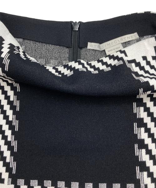 STELLA McCARTNEY（ステラマッカートニー）STELLA McCARTNEY (ステラマッカートニー) ニットスカート ブラック×ホワイト サイズ:36の古着・服飾アイテム