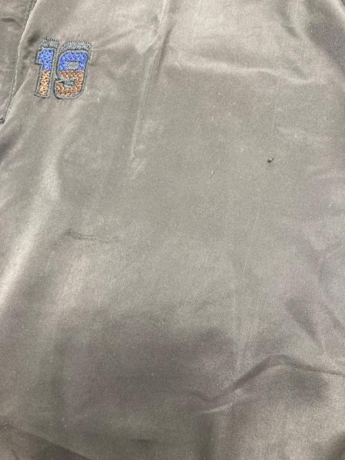 DIESEL（ディーゼル）DIESEL (ディーゼル) ベロア切替刺繍サテンパンツ ブラック サイズ:Sの古着・服飾アイテム