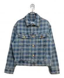 AMI Alexandre Mattiussi（アミアレクサンドルマテュッシ）の古着「チェックデニムジャケット」｜インディゴ