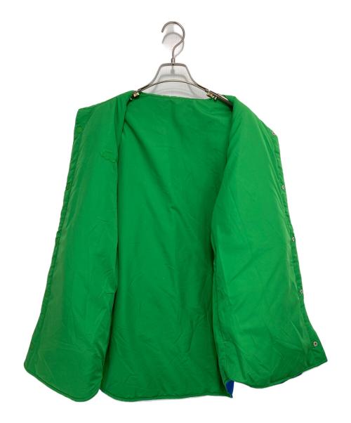 LACOSTE（ラコステ）LACOSTE (ラコステ) リバーシブルキルトオーバーシャツ ブルー×グリーン サイズ:Sの古着・服飾アイテム