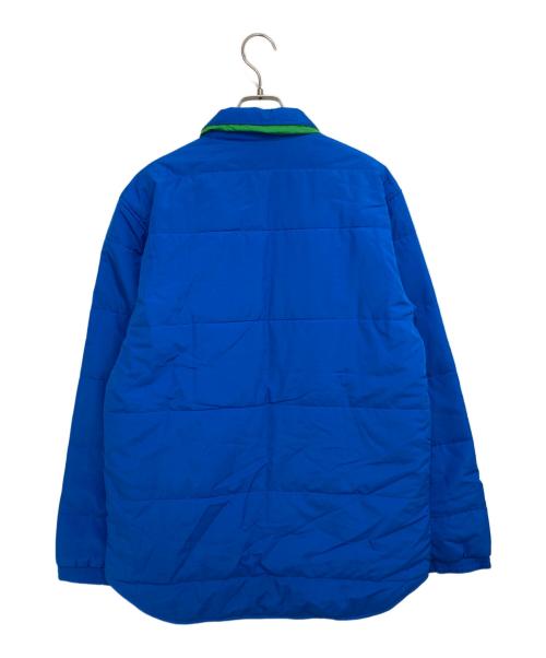 LACOSTE（ラコステ）LACOSTE (ラコステ) リバーシブルキルトオーバーシャツ ブルー×グリーン サイズ:Sの古着・服飾アイテム