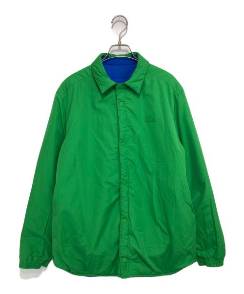 LACOSTE（ラコステ）LACOSTE (ラコステ) リバーシブルキルトオーバーシャツ ブルー×グリーン サイズ:Sの古着・服飾アイテム