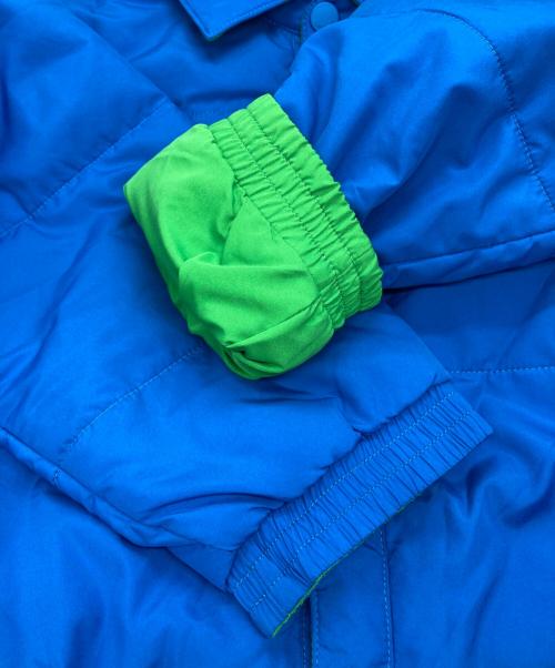 LACOSTE（ラコステ）LACOSTE (ラコステ) リバーシブルキルトオーバーシャツ ブルー×グリーン サイズ:Sの古着・服飾アイテム
