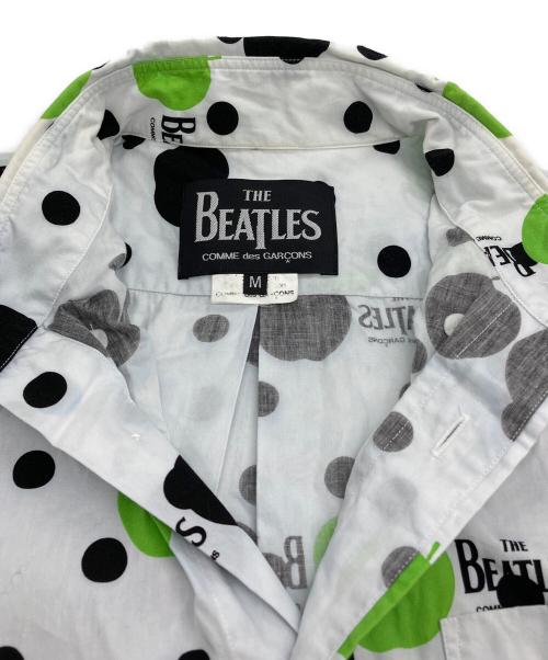 COMME des GARCONS（コムデギャルソン）COMME des GARCONS (コムデギャルソン) THE BEATLES (ビートルズ) コラボプリントS/Sシャツ ホワイト サイズ:Mの古着・服飾アイテム