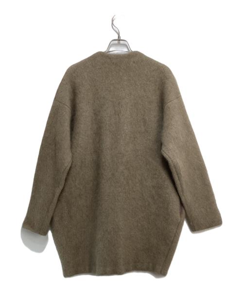 ELENDEEK（エレンディーク）ELENDEEK (エレンディーク) ラクーンカーディガン ベージュ サイズ:Fの古着・服飾アイテム