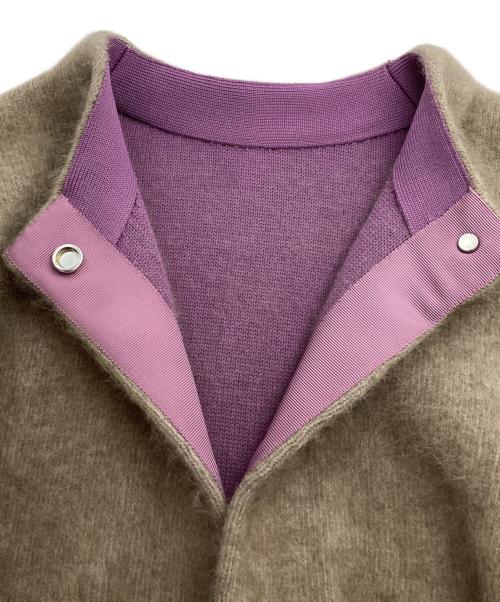 ELENDEEK（エレンディーク）ELENDEEK (エレンディーク) ラクーンカーディガン ベージュ サイズ:Fの古着・服飾アイテム