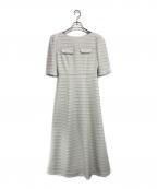HER LIP TOハーリップトゥ）の古着「Charlotte Tweed Dress」｜ホワイト×ミントグリーン