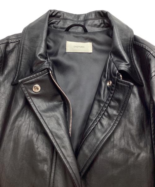 OHOTORO（オオトロ）OHOTORO (オオトロ) Harley Leather Jacket ブラック サイズ:記載なしの古着・服飾アイテム