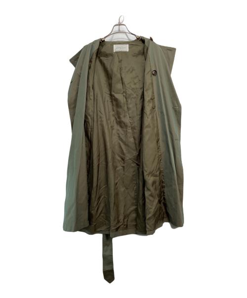 Dessin de mode（デッサンデモード）Dessin de mode (デッサンデモード) GIZAオーバーサイズトレンチコート カーキの古着・服飾アイテム