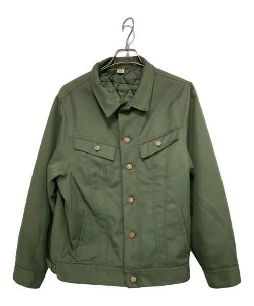 COMFORTABLE REASON（コンフォータブルリーズン）COMFORTABLE REASON (コンフォータブルリーズン) DAILY TRUCKER JACKET グリーン サイズ:Mの古着・服飾アイテム