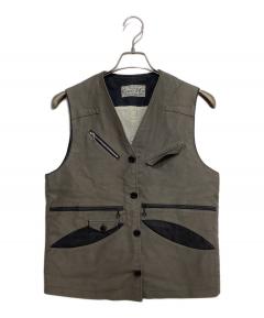 中古・古着通販】WEST RIDE (ウエストライド) デニムベスト ブラック
