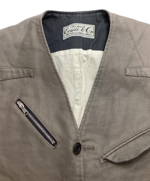 EESETT&Co（イーセットアンドコー）EESETT&Co (イーセットアンドコー) マルチポケットベスト カーキ サイズ:36の古着・服飾アイテム