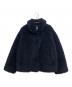 THREE DOTS（スリードッツ）の古着「ecopel fur short coat」｜ネイビー