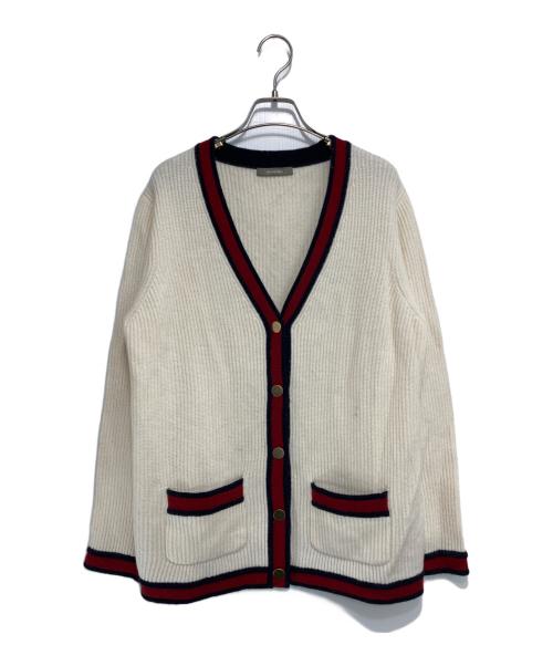 heliopole（エリオポール）heliopole (エリオポール) WOOL NYLON LIB CARDIGAN ベージュ サイズ:38の古着・服飾アイテム