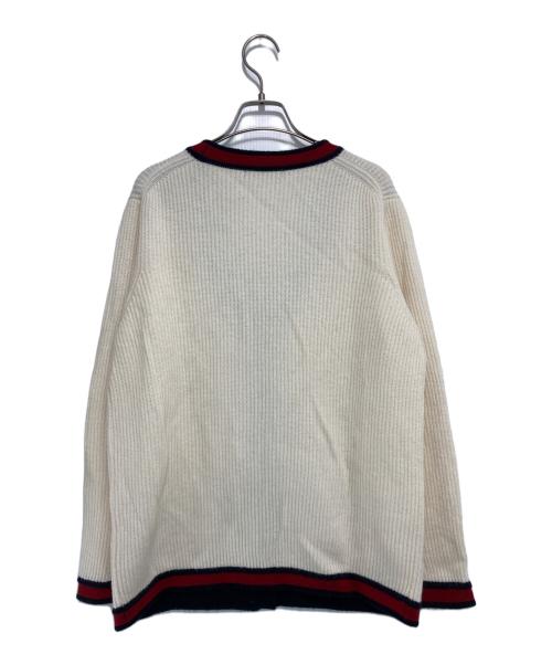 heliopole（エリオポール）heliopole (エリオポール) WOOL NYLON LIB CARDIGAN ベージュ サイズ:38の古着・服飾アイテム