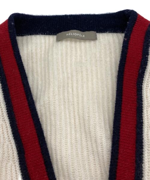 heliopole（エリオポール）heliopole (エリオポール) WOOL NYLON LIB CARDIGAN ベージュ サイズ:38の古着・服飾アイテム