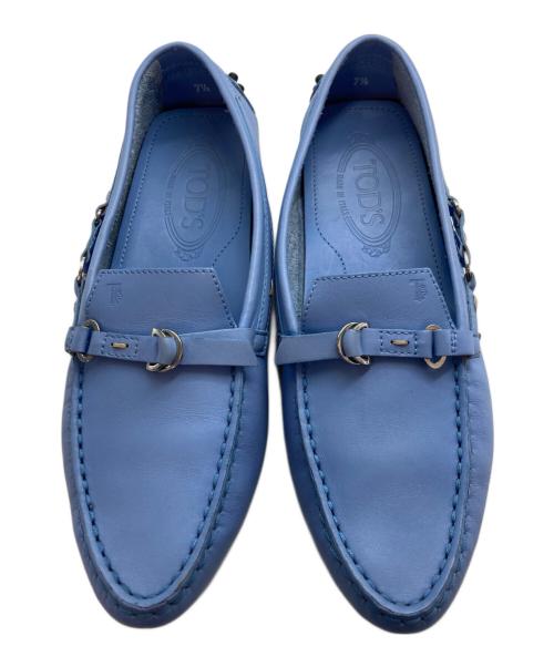 TOD'S（トッズ）TOD'S (トッズ) ドライビングシューズ ブルー サイズ:7.5の古着・服飾アイテム