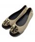 TORY BURCH（トリーバーチ）の古着「クレア キャップトゥ バレエ」｜ベージュ