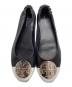 TORY BURCH (トリーバーチ) クレア キャップトゥ バレエ ブラック サイズ:7.5：8000円