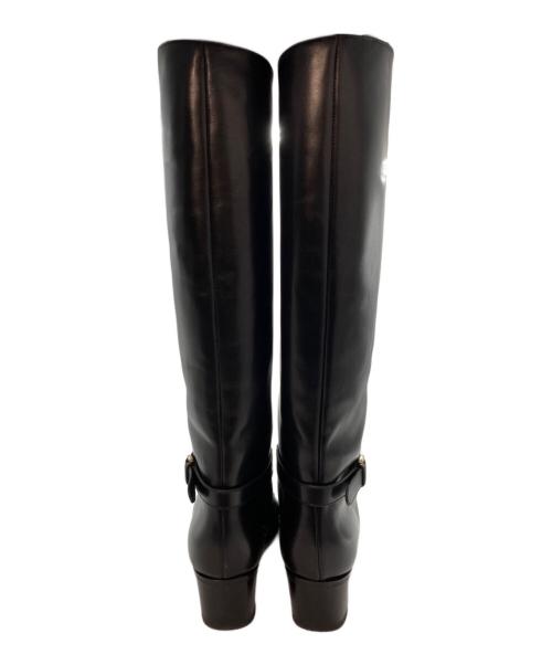 TANINO CRISCI（タニノクリスチー）TANINO CRISCI (タニノクリスチー) ロングブーツ ブラック サイズ:37の古着・服飾アイテム