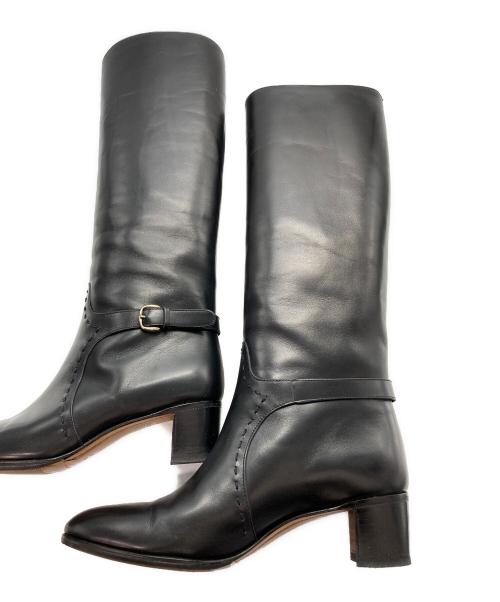 TANINO CRISCI（タニノクリスチー）TANINO CRISCI (タニノクリスチー) ロングブーツ ブラック サイズ:37の古着・服飾アイテム