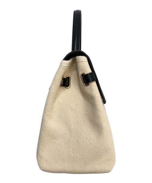 X NIHILO（エックス ニヒロ）X NIHILO (エックス ニヒロ) 2WAY ハンドバッグ アイボリー×ブラックの古着・服飾アイテム