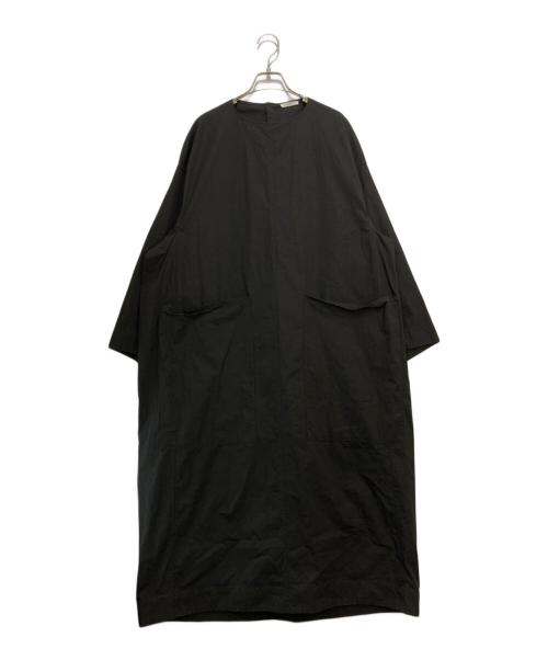 AEHRR（エアー）AEHRR (エアー) Draping Big Pocket Crewneck Shirt OP ブラック サイズ:Sの古着・服飾アイテム
