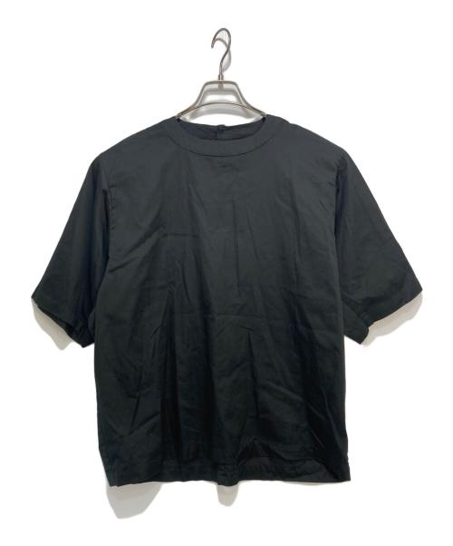 nonnotte（ノノット）nonnotte (ノノット) Draping Half Sleeve Pullover Shirt ブラック サイズ:3の古着・服飾アイテム