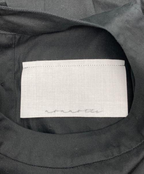 nonnotte（ノノット）nonnotte (ノノット) Draping Half Sleeve Pullover Shirt ブラック サイズ:3の古着・服飾アイテム