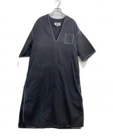 MM6 Maison Margiela（エムエムシックスメゾンマルジェラ）の古着「OVERSIZE DRESS WITH POCKETS」｜ブラック