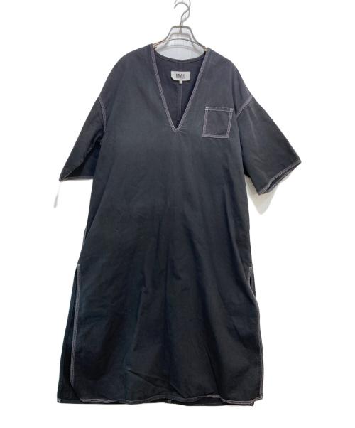 MM6 Maison Margiela（エムエムシックスメゾンマルジェラ）MM6 Maison Margiela (エムエムシックスメゾンマルジェラ) OVERSIZE DRESS WITH POCKETS ブラック サイズ:40の古着・服飾アイテム