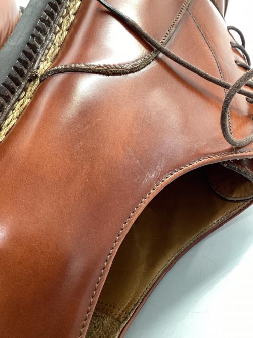 ENZO BONAFE（エンツォボナフェ）ENZO BONAFE (エンツォボナフェ) 内羽ストレートチップレザーシューズ ブラウン サイズ:71/2の古着・服飾アイテム