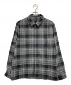 Denhamデンハム）の古着「Burton Check Overshirt」｜グレー×ブラック