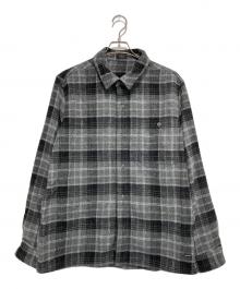 Denham（デンハム）の古着「Burton Check Overshirt」｜グレー×ブラック