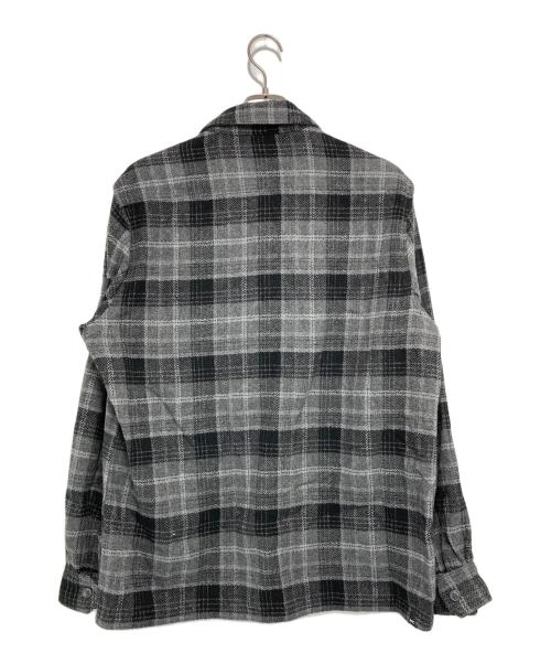 Denham（デンハム）Denham (デンハム) Burton Check Overshirt グレー×ブラック サイズ:XLの古着・服飾アイテム