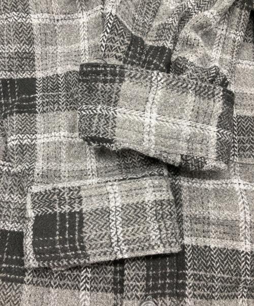 Denham（デンハム）Denham (デンハム) Burton Check Overshirt グレー×ブラック サイズ:XLの古着・服飾アイテム