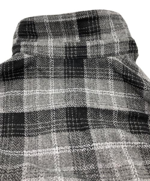 Denham（デンハム）Denham (デンハム) Burton Check Overshirt グレー×ブラック サイズ:XLの古着・服飾アイテム