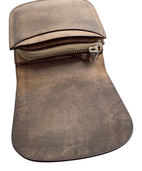 SLOW&CO（スロウアンドコー）SLOW&CO (スロウアンドコー) コードバンレザーコインケース ブラウンの古着・服飾アイテム