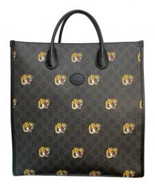 GUCCI（グッチ）の古着「タイガーGGスプリーム ２WAYトートバッグ」｜ブラック